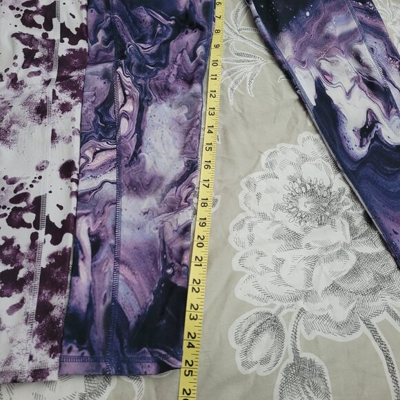 Two Pairs of Legends Workout Polyester-Spandex Leggings Size Medium EUC - Picture 7 of 10